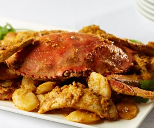 Pan-fried B.C. Dungeness Crab with Salted Egg Yolk by Chef Timmy Tsui