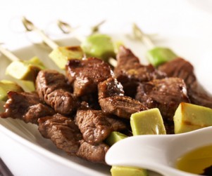 Pan-fried Alberta Beef Skewer with Cumin Powder by Chef Wing Ho