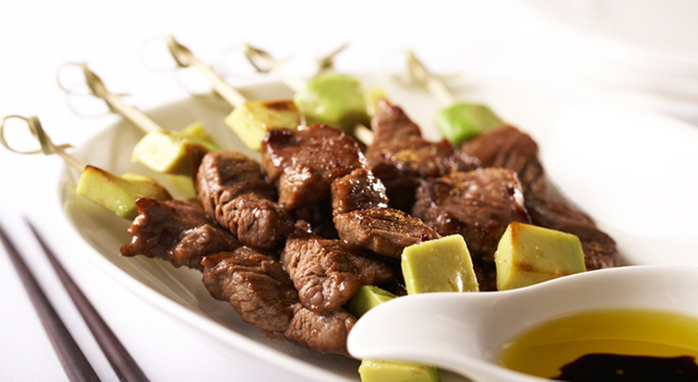 Pan-fried Alberta Beef Skewer with Cumin Powder by Chef Wing Ho