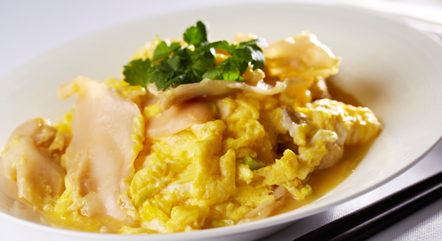 Stir-fried B.C. Geoduck with Eggs by Chef Ming Yeung